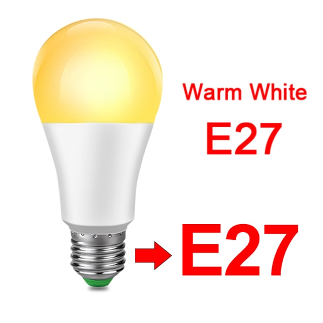 15W WiFi Smart LED Light Bulb E27 B22 Ampoule LED Intelligent Dimmable Night Lamp Apply to Alexa Google Home Alice Echo for Home