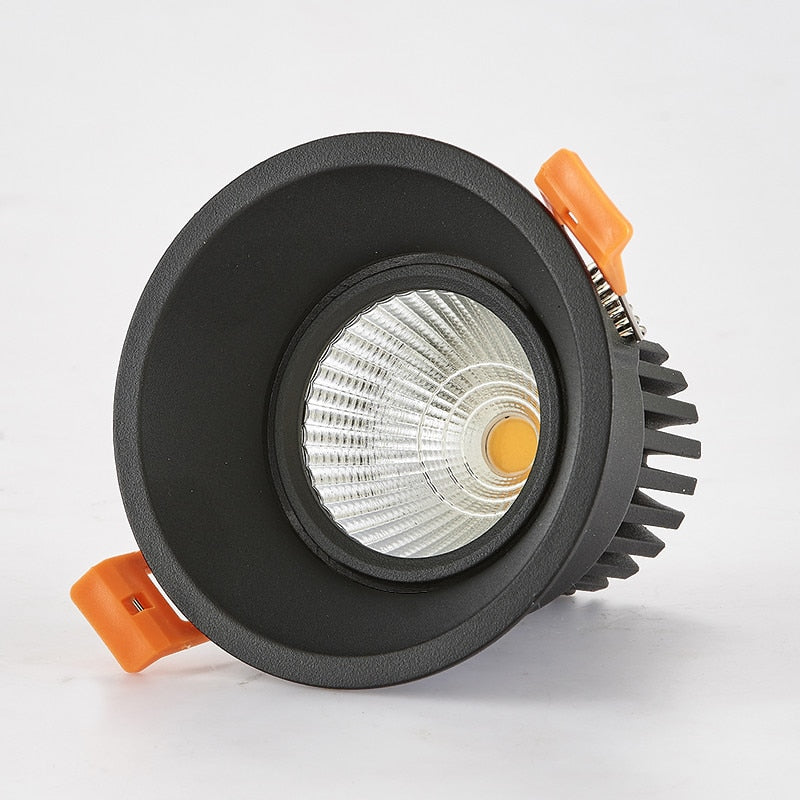 Dimmable LED Downlight 7W 10W 15W 18W 85-265V COB LED DownLights Dimmable COB Spot Recessed Down light Light Bulb white body