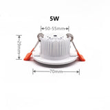 LED Ceiling Lamp Recessed Spotlight Downlight Cool / Warm White 5W-36W AC 90-260V For Living Room and Shopping Mall Lighting