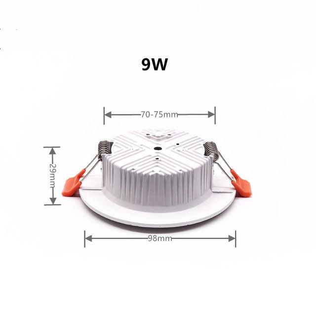 LED Ceiling Lamp Recessed Spotlight Downlight Cool / Warm White 5W-36W AC 90-260V For Living Room and Shopping Mall Lighting