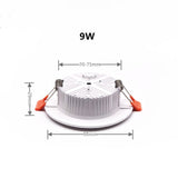 LED Ceiling Lamp Recessed Spotlight Downlight Cool / Warm White 5W-36W AC 90-260V For Living Room and Shopping Mall Lighting