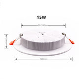 LED Ceiling Lamp Recessed Spotlight Downlight Cool / Warm White 5W-36W AC 90-260V For Living Room and Shopping Mall Lighting