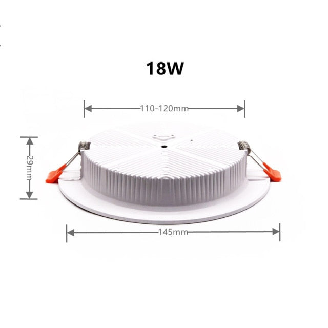 LED Ceiling Lamp Recessed Spotlight Downlight Cool / Warm White 5W-36W AC 90-260V For Living Room and Shopping Mall Lighting