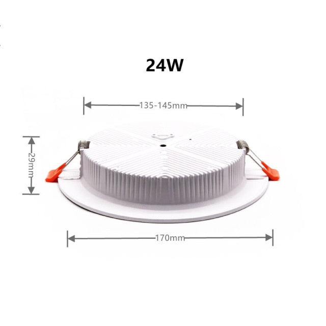 LED Ceiling Lamp Recessed Spotlight Downlight Cool / Warm White 5W-36W AC 90-260V For Living Room and Shopping Mall Lighting