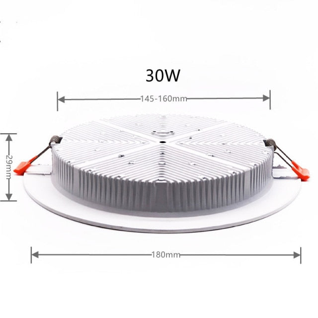 LED Ceiling Lamp Recessed Spotlight Downlight Cool / Warm White 5W-36W AC 90-260V For Living Room and Shopping Mall Lighting