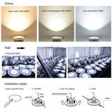 LED Recessed Lighting Downlight Dimmable COB Mini 10pcs/pack 3W 5W 7W Equal 36W 50W 80W Hologen Lamp 110V 220V