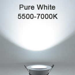 LED Recessed Lighting Downlight Dimmable COB Mini 10pcs/pack 3W 5W 7W Equal 36W 50W 80W Hologen Lamp 110V 220V