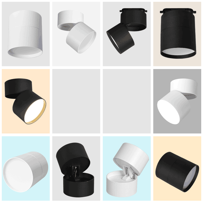 LED Downlight Ceiling Spot lights for Living Lamp 7w 12w 15w Ceiling Lighting For Kitchen Bathroom light Surface mounted