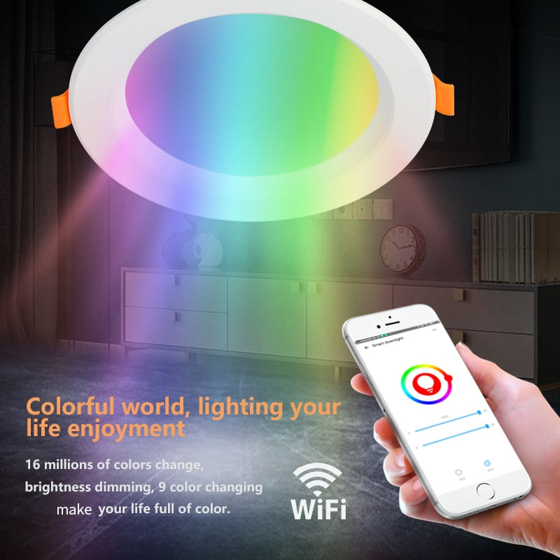 Smart Led Light 2.5/3.5/4 Inch RGBW RGBCW Downlight Ceiling Light EWeLink SmartThings Alexa Google Home Wholesale