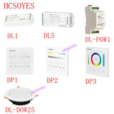 MIBOXER DL5 5 IN 1 LED Strip Controller DALI DL-DOW25 25W RGB+CCT LED Downlight DL1 DP1 DP2 DP3 remote controller Power Supplly