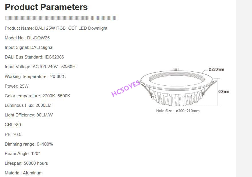 MIBOXER DL5 5 IN 1 LED Strip Controller DALI DL-DOW25 25W RGB+CCT LED Downlight DL1 DP1 DP2 DP3 remote controller Power Supplly
