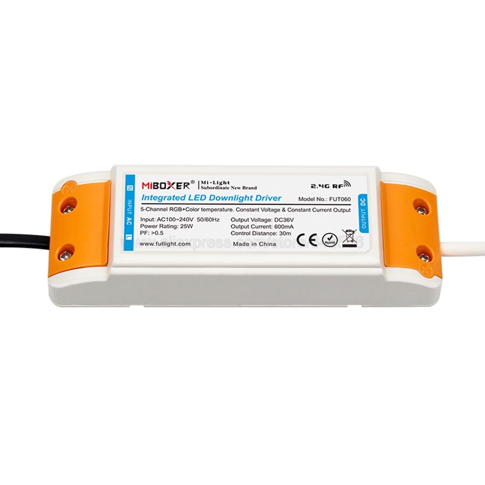 MiBoxer FUT060 25W Smart RGB+CCT LED Downlight Recessed Ceiling Spotlight AC100-240V 2.4G RF Remote WiFi APP Voice Control