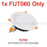 MiBoxer FUT060 25W Smart RGB+CCT LED Downlight Recessed Ceiling Spotlight AC100-240V 2.4G RF Remote WiFi APP Voice Control