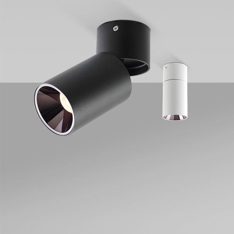 Tinlaibor Dimmable Foldable / Rotatable 12W 7*15cm Spotlight Living room TV Background wall Ceiling LED Downlight COB Anti glare