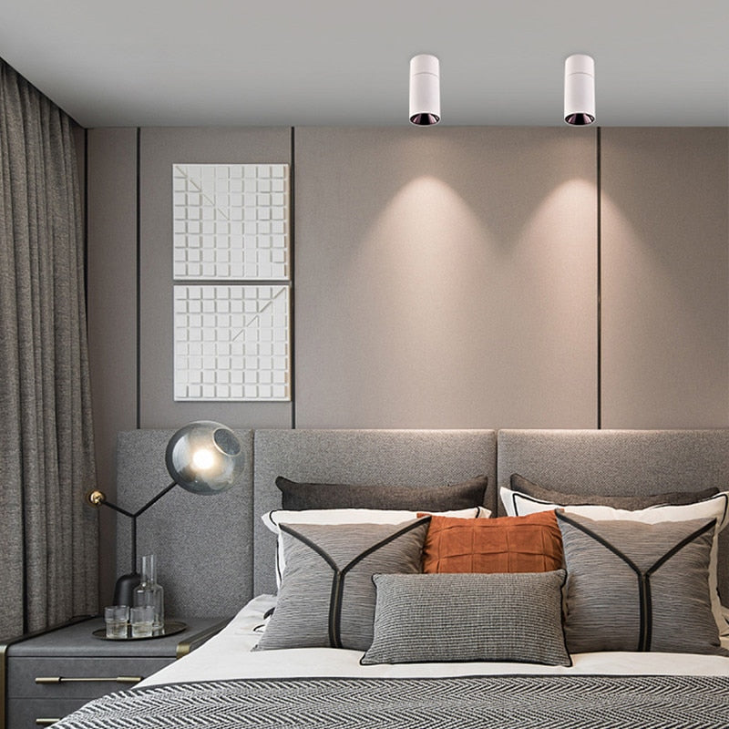 Tinlaibor Dimmable Foldable / Rotatable 12W 7*15cm Spotlight Living room TV Background wall Ceiling LED Downlight COB Anti glare