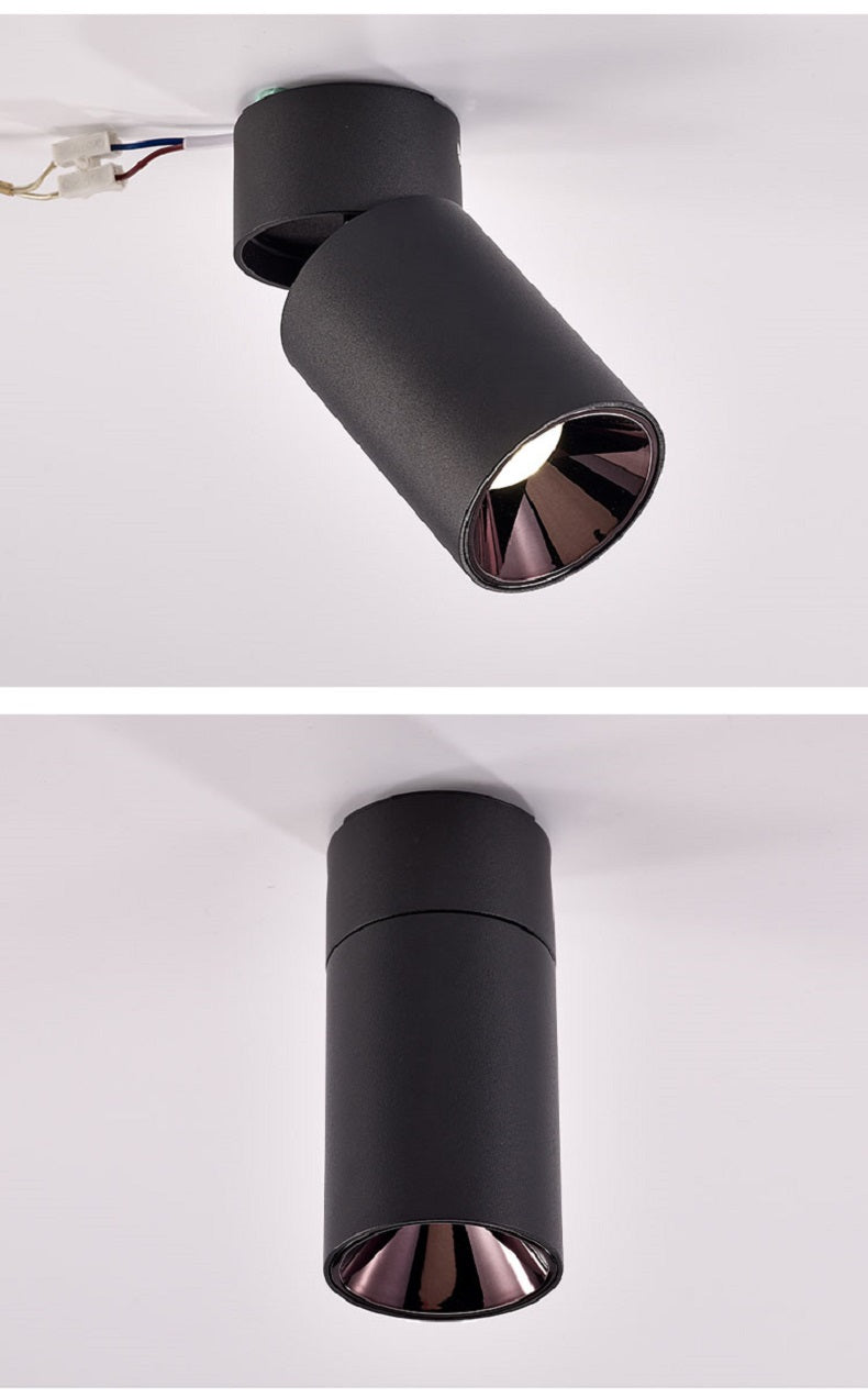 Tinlaibor Dimmable Foldable / Rotatable 12W 7*15cm Spotlight Living room TV Background wall Ceiling LED Downlight COB Anti glare