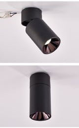 Tinlaibor Dimmable Foldable / Rotatable 12W 7*15cm Spotlight Living room TV Background wall Ceiling LED Downlight COB Anti glare