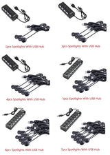 etrnLED USB Spot Light Mini Led Lamp Jewelry Showcase Wine Cabinet Lighting Kit 1W 3W Adjustable Spotlights Ceiling Downlight 5V