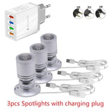 etrnLED USB Spot Light Mini Led Lamp Jewelry Showcase Wine Cabinet Lighting Kit 1W 3W Adjustable Spotlights Ceiling Downlight 5V