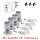 etrnLED USB Spot Light Mini Led Lamp Jewelry Showcase Wine Cabinet Lighting Kit 1W 3W Adjustable Spotlights Ceiling Downlight 5V