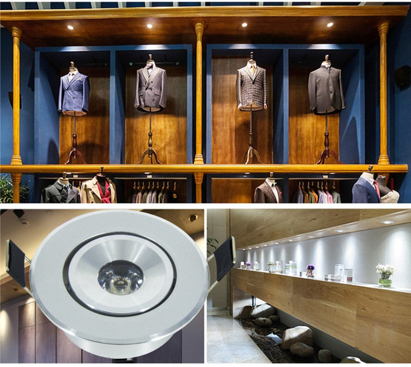 Mini LED COB Downlight 3W Gold Black Silver White Aluminum Lamp Body Easy Installation Dimmable 110V 220V 3000K 4000K 6500K