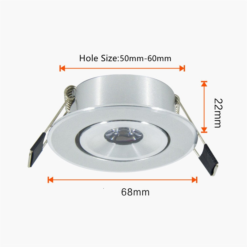 Mini LED COB Downlight 3W Gold Black Silver White Aluminum Lamp Body Easy Installation Dimmable 110V 220V 3000K 4000K 6500K