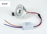 Mini LED COB Downlight 3W Gold Black Silver White Aluminum Lamp Body Easy Installation Dimmable 110V 220V 3000K 4000K 6500K