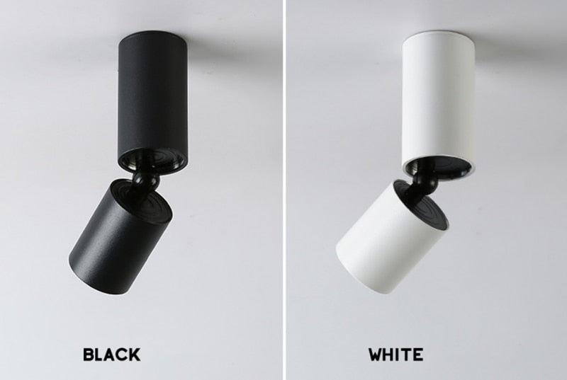 Dimmable Rotating LED Downlights 7W 12W 15W COB LED Ceiling Spot Lights AC110-220V LED Wall Lamp Warm Cold White Indoor Lighting