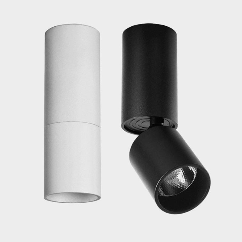 Dimmable Rotating LED Downlights 7W 12W 15W COB LED Ceiling Spot Lights AC110-220V LED Wall Lamp Warm Cold White Indoor Lighting