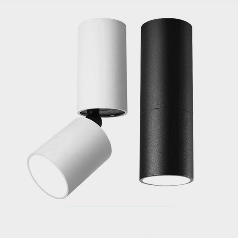 Dimmable Rotating LED Downlights 7W 12W 15W COB LED Ceiling Spot Lights AC110-220V LED Wall Lamp Warm Cold White Indoor Lighting