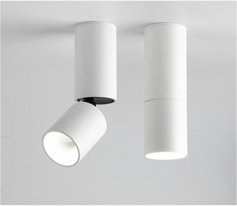 Dimmable Rotating LED Downlights 7W 12W 15W COB LED Ceiling Spot Lights AC110-220V LED Wall Lamp Warm Cold White Indoor Lighting