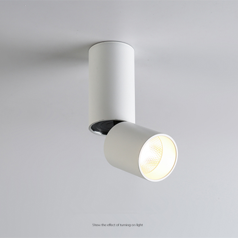 Dimmable Rotating LED Downlights 7W 12W 15W COB LED Ceiling Spot Lights AC110-220V LED Wall Lamp Warm Cold White Indoor Lighting