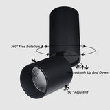 Dimmable Rotating LED Downlights 7W 12W 15W COB LED Ceiling Spot Lights AC110-220V LED Wall Lamp Warm Cold White Indoor Lighting