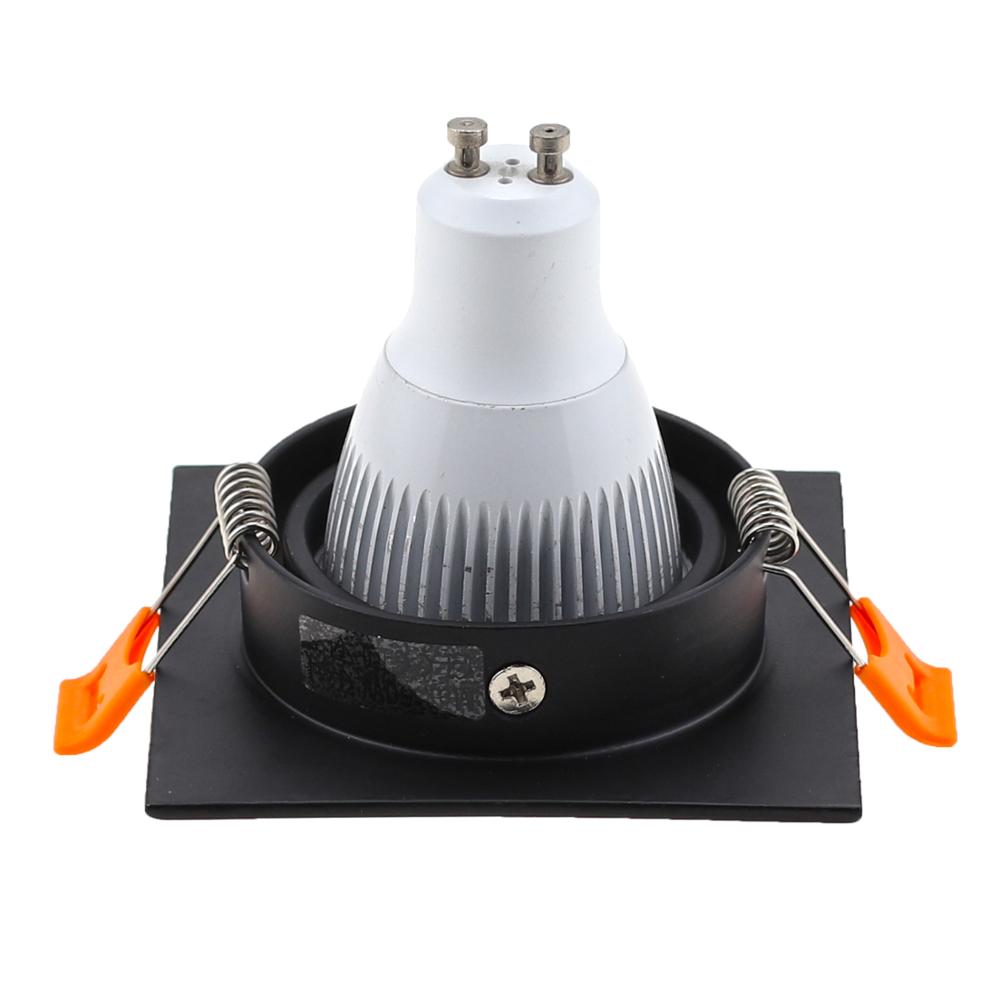 MR16 GU10 Recessed Ceiling Downlight Spot lighting Bulb COB Spot light Indoor LED Ceiling Light Frame Square Lighting Fixtures