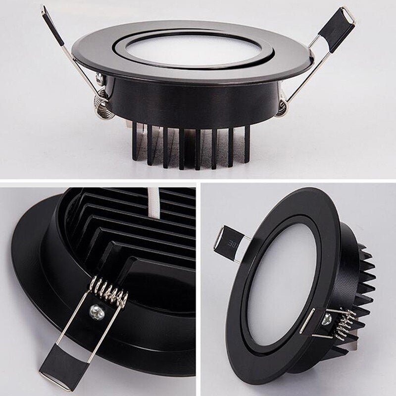Dimmable Recessed LED Downlights 5W 7W 9W 12W 15W 18W COB LED Ceiling Spot Lights 110-240V LED Ceiling Lamps Indoor Lighting