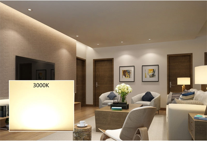 Dimmable Recessed LED Downlights 5W 7W 9W 12W 15W 18W COB LED Ceiling Spot Lights 110-240V LED Ceiling Lamps Indoor Lighting