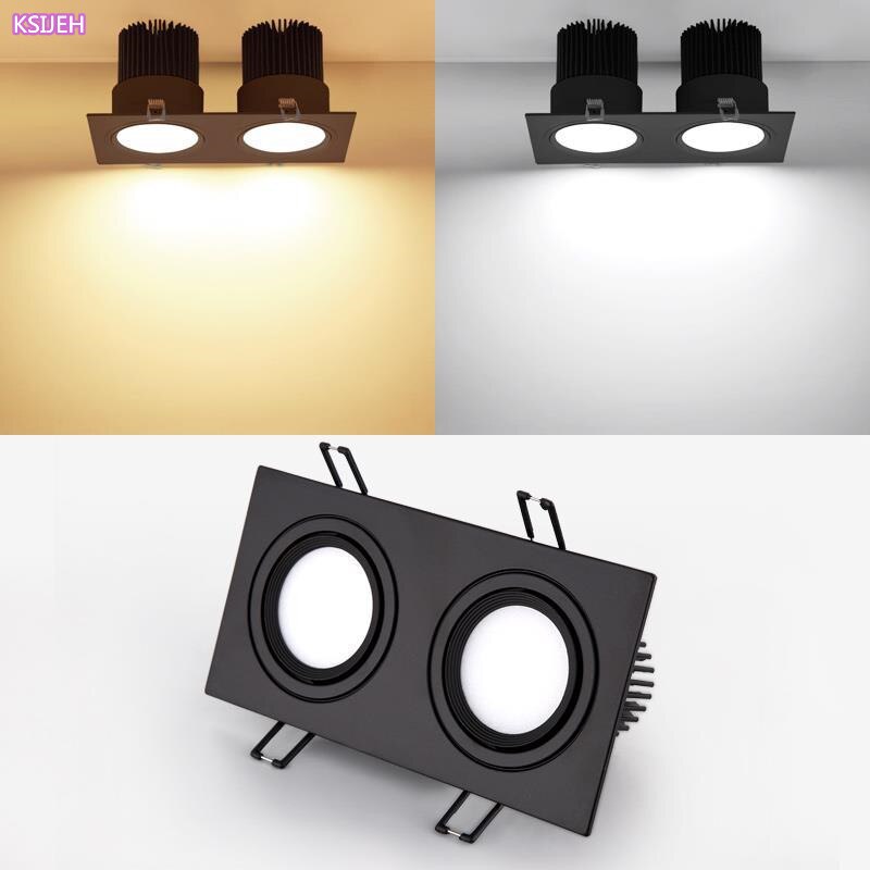 Led Downlight Square Dimmable COB Spot 5W 7W 10W 14W 20W AC85-265V ceiling recessed Indoor Lighting