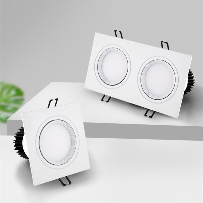 Led Downlight Square Dimmable COB Spot 5W 7W 10W 14W 20W AC85-265V ceiling recessed Indoor Lighting