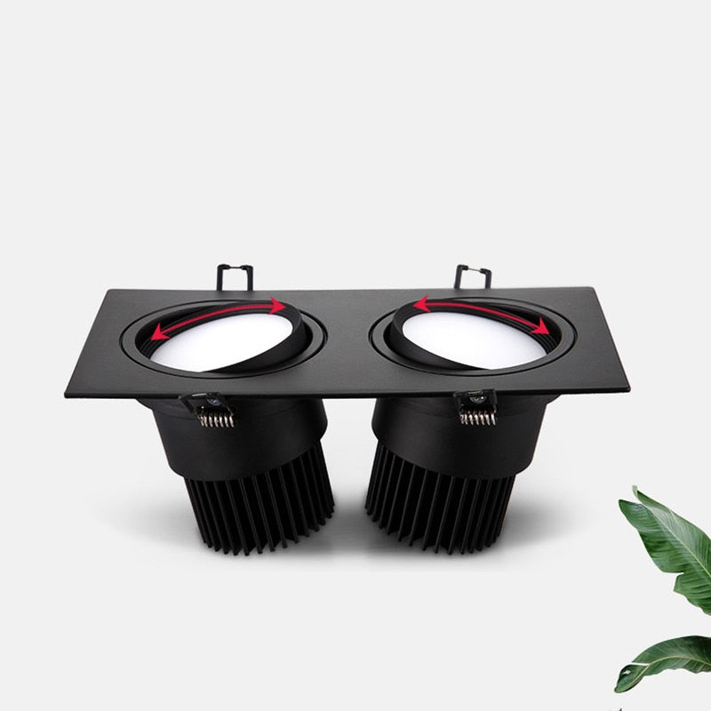 Led Downlight Square Dimmable COB Spot 5W 7W 10W 14W 20W AC85-265V ceiling recessed Indoor Lighting