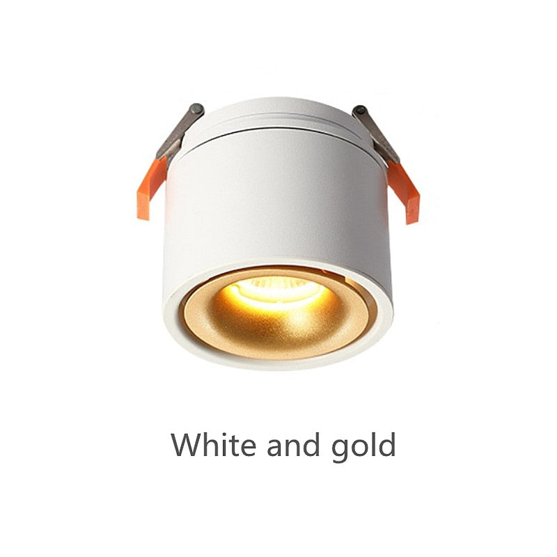 Foldable Dimmable LED COB Recessed Downlight Black/White Housing 7W 10W 15W 18W LED Ceiling Spot Light for Pictures Background