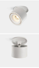 Foldable Dimmable LED COB Recessed Downlight Black/White Housing 7W 10W 15W 18W LED Ceiling Spot Light for Pictures Background