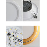 LED downlight embedded ceiling light spotlight hole light living room 6W 9W 15W 20W ultra-thin engineering downlight