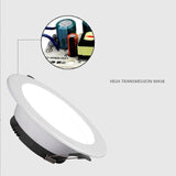 LED downlight embedded ceiling light spotlight hole light living room 6W 9W 15W 20W ultra-thin engineering downlight