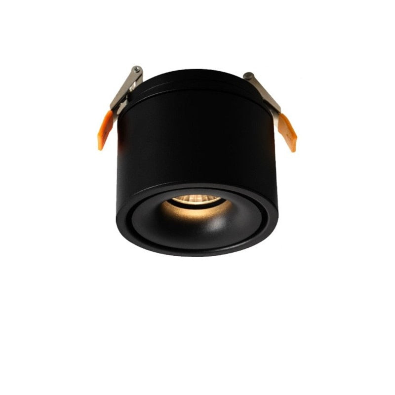 Foldable Dimmable LED COB Recessed Downlight Black/White Housing 7W 12W 15W 18W LED Ceiling Spot Light for Pictures Background