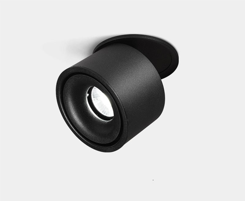 Foldable Dimmable LED COB Recessed Downlight Black/White Housing 7W 12W 15W 18W LED Ceiling Spot Light for Pictures Background