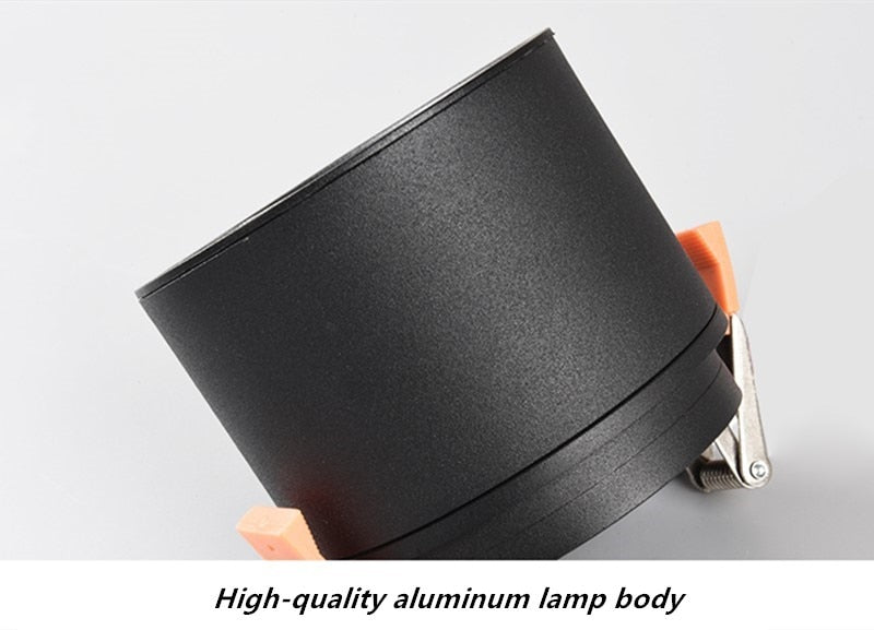 Foldable Dimmable LED COB Recessed Downlight Black/White Housing 7W 12W 15W 18W LED Ceiling Spot Light for Pictures Background