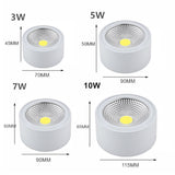 Short Black/White Lamp Body Surface Mounted Downlight Dimmable 3W 5W 7W 10W No Cut Ceiling Spot Light Indoor Lighting Decors