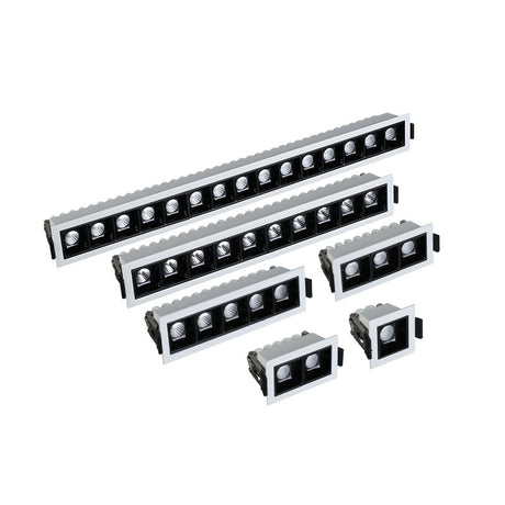 Square Recessed Dimmable LED Downlights 2W 4W 6W 10W 20W 30W COB LED Ceiling Lamp AC110V~220V LED Wall Spot Lights Indoor Lighting