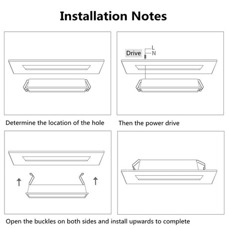 Square Recessed Dimmable LED Downlights 2W 4W 6W 10W 20W 30W COB LED Ceiling Lamp AC110V~220V LED Wall Spot Lights Indoor Lighting
