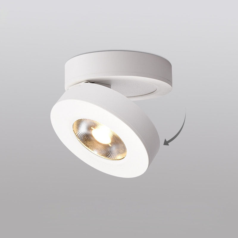 Track rail Led Downlight COB Ceiling 3W 5W 7W Down light Surface mounted Round Led Panel Light Spotlight Indoor Lighting